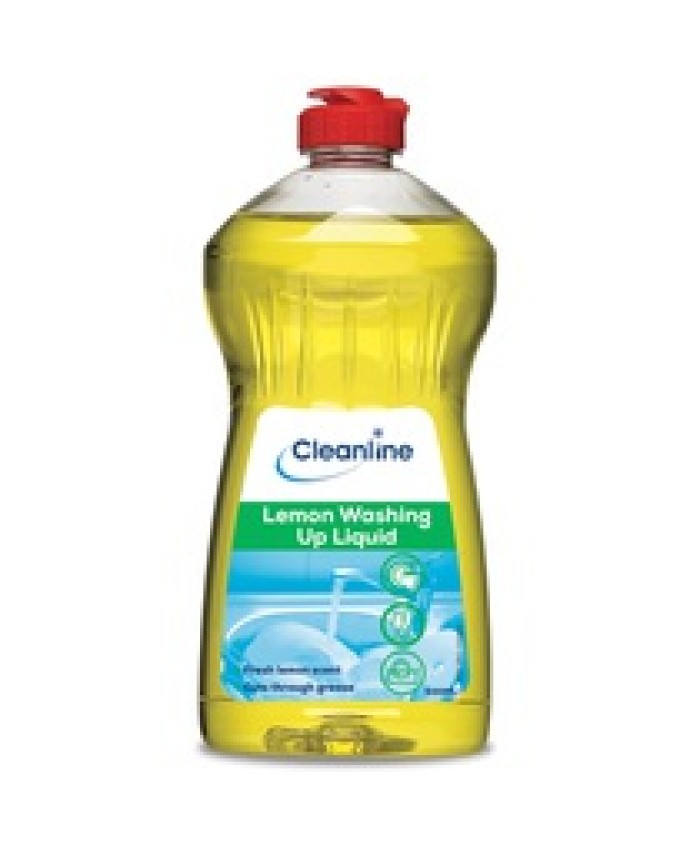 Cleanline Lemon Washing Up Liquid (500ML) 12/Case