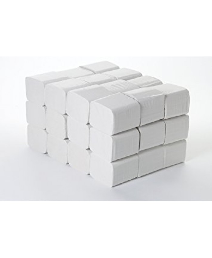 Bulk Pack 2ply White Folded Toilet Tissues (36 Packs of 250 Sheets)